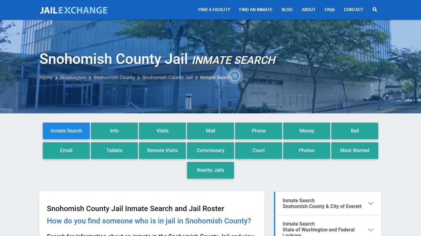 Inmate Search: Roster & Mugshots - Snohomish County Jail, WA